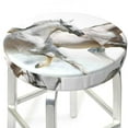 thumbnail image 6 of Goofa Running White Horses Printed Stool Covers Round, Waterproof Round Bar Stool Covers Anti-Slip Round Bar Stool Seat Cover with Elastic Bands Durable -13 inch, 6 of 7