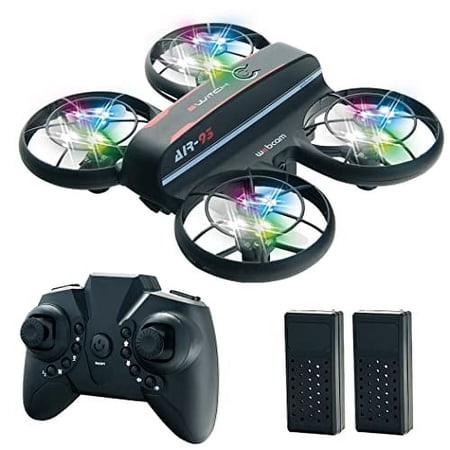 JIETENGFEI RC Drone with Altitude Hold and Headless Mode,Quadcopter with Blue&Green Light,Propeller Full Protect,2 Batteries and Remote Control,Easy to fly Kids Gifts Toys for Boys and Girls…