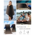 thumbnail image 5 of Brown Black Ombre Beach Towels Oversized Super Absorbent, Modern Gradient Abstract Art Lightweight Bath Towel Quick Dry Sets For Bathroom/Pool/Rv Camping/Beach Play/Gym Room/Picnic 35"x70", 5 of 8