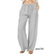thumbnail image 4 of Pantalones de poliéster Minnieouse para mujer banda elástica cintura alta Gris XXL, 4 of 6