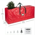 thumbnail image 3 of Large Christmas Tree Storage Bag - Fits Up to 9 ft Tall Holiday Artificial Disassembled Trees with Durable Reinforced Handles & Dual Zipper - Waterproof Material Protects from Dust, Moisture & Insect, 3 of 7