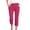 Pink, variant on cfhntfmh Women Side Slit Capri Pants Stretchy Slim Fit Yoga Capris Casual Athletic Running Pants Work Clothes
