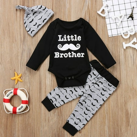 

Wolfast Promotion Baby Clothing Long Sleeve Bodysuit Romper Trousers Hat Toddler Soft Baby Set 3PC