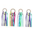 thumbnail image 4 of OULII Rhythmic Dance Ribbon 4Pcs 25Cm Colorful Random Cheerleading Bell Prop For Festival 9.8In, 4 of 8
