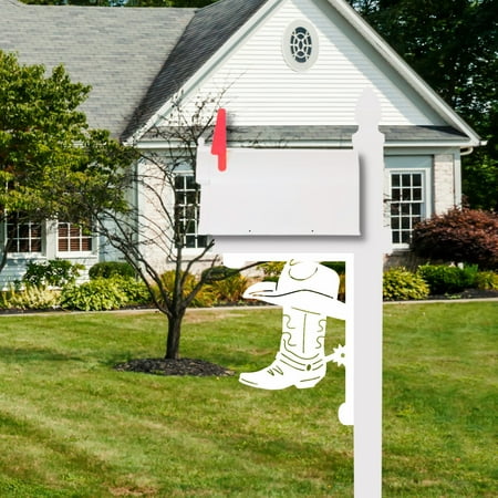 

Mailbox Bracket - Cowboy Boot Large 16x21 inch Custom Mailbox Coastal Tropical Bracket Outdoor Decor Mailbox & Post Not Included