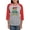 Heather/Red, variant on CafePress - Just One More Level Long Sleeve T Shirt - Womens Baseball Tee