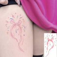 thumbnail image 1 of LUVCLS Hojas de tatuajes temporales de lazo, pegatinas impermeables para brazos, piernas y cuerpo, tatuajes de Halloween Z λд, 1 of 7