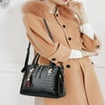 thumbnail image 2 of LNGOOR Women‘s Fashion Crocodile Pattern Mother-Bag Two Piece Set  Large Capacity And Versatile Handbag With Tassel Pendant Gift, 2 of 6