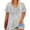 Gray, variant on CLOISE Short Sleeve Shirt for Women Plus Size Tops Tunic V Neck Casual Pullover Print Summer Blouses Gray