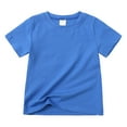 thumbnail image 5 of MYGBCPJS 3-Pack Boys T-shirts Little Kids Summer Solid Cotton Short Sleeve Crew Neck Tee Shirt, 5 of 7