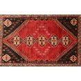 thumbnail image 1 of Ahgly Company Indoor Rectangle Traditional Sienna Brown Persian Area Rugs, 7' x 10', 1 of 6