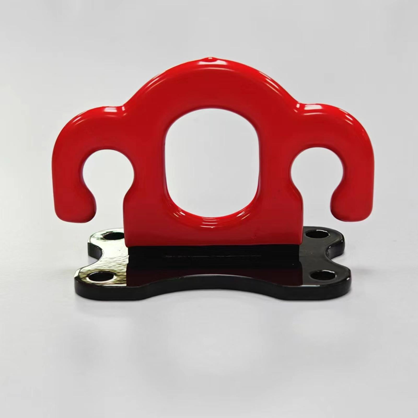 DimyFew 3 Pieces Wall Mount Workout Anchors, Gym Exercise Anchors, Iron Band Hooks, Band Red Black