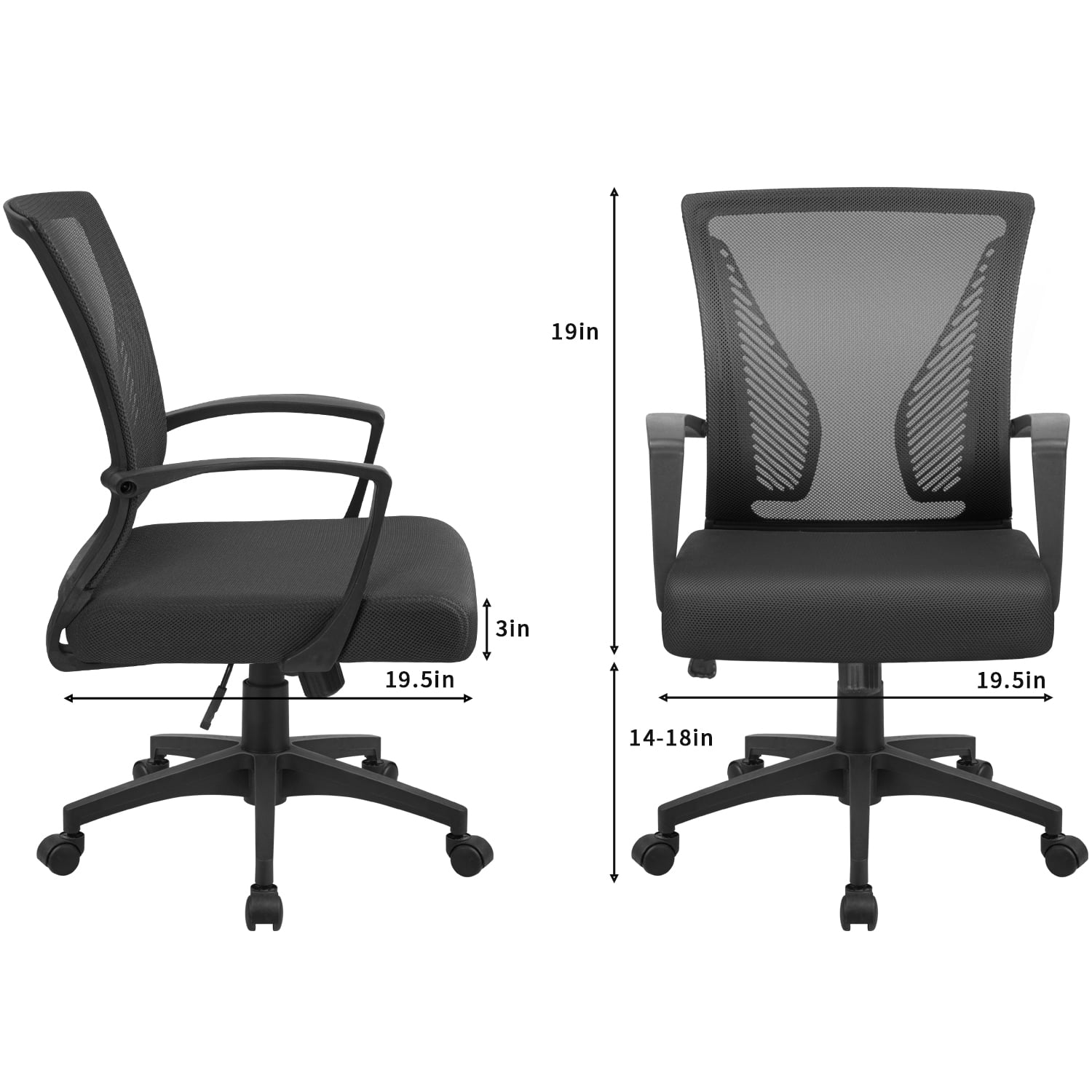 Furmax Manager s Chair with Swivel Lumbar Support 265 lb