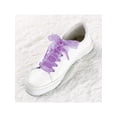 thumbnail image 6 of INSPIRE CHIC 2 Pairs Flat Snow Yarn Shoelaces 2.5cm/4cm Wide Transparent Shoe Laces for Sneakers Purple 100cm/39", 6 of 6