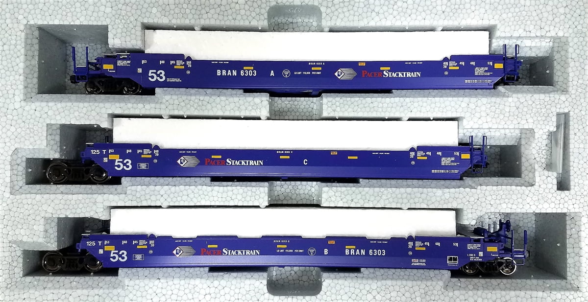 Kato 309047 HO Pacer Stacktrain Gunderson MAXIIV Double Stack Well Car