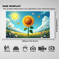 thumbnail image 3 of LUUFILx Sunflower Sunny Day Banner Backdrop for Garden Party Decoration Photography Props Event Picnic Bright Summer Nature Scene Background Relaxation, 3 of 7