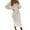 White, variant on Women's Sweater Dress Warm Long Sleeved Knitted Length Dress for Autumn and Winter Women Fall Fashion