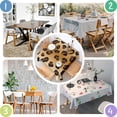 thumbnail image 4 of Gold and Brown Of Leopard Print Square Tablecloth,Waterproof Square Table Cover,Wipeable Spillproof Washable Table Cover for Home Kitchen Party Decor 52"x52"(132x132cm), 4 of 6