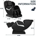 thumbnail image 5 of BestMassage Massage Chair,Electric Shiatsu Full Body Zero Gravity Massage Recliner Chair Built-in Heat，Black, 5 of 7