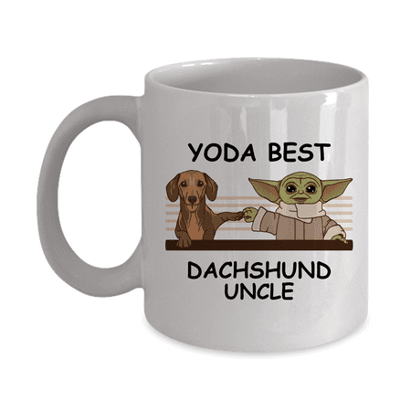 

Yoda Best Dachshunds Papa - Novelty Gift Mugs for Dog Lovers - Co-Workers Birthday Present Anniversary Valentines Special Occasion Dads Moms Family Christmas - 11oz Funny Coffee Mug