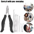 thumbnail image 3 of Toenail Clippers for Thick Nails Nail Clippers for Men and Women Nail Clippers Kit Pack of 9pcs Black, 3 of 7
