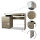 thumbnail image 5 of Escritorio de Oficina Secretarial 2 Cajones Suez Encino Mundo In Home Office, 5 of 8