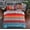 Multicoloured-blue, variant on Botoutin Bohemian 3-Pieces Multicolored Red Striped Ethnic Mandala Duvet Bedding Sets, King