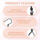 thumbnail image 4 of Uxcell 40 Paquete Ganchos de Aretes de Acero Inoxidable, Alambres de Oreja Ganchos de Pescado Ganchos Franceses de Aretes con Cierre de Pinza Hallazgos de Aretes para Hacer Joyería DIY, Negro, 4 of 7