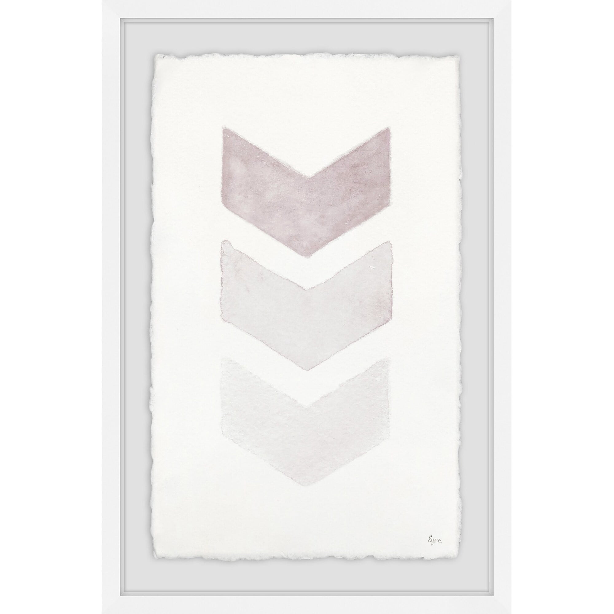 Bords Gris Framed Painting Print