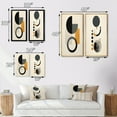 thumbnail image 4 of Designart "Simple Circles Geometric Minimalism" Modern Geometric Wall Art Set Of 2 - Modern Grey Gallery Wall Set For Home Decor, 4 of 6