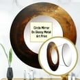 thumbnail image 3 of Designart "Solar System With A Bronze Black Hole" Our Solar System Rund Mirror For Wall Decor - Large Yellow Round Print Mirror - Round Astronomy Mirror - Wall Mounted Round Large Mirror - 29" x 29", 3 of 6