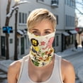 thumbnail image 2 of Unique Bargains 1 Pc Neck Gaiter Ice Silk Print Scarf Mask Bandana Light Yellow, 2 of 5