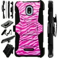 thumbnail image 1 of WORLD ACC LuxGuard Holster Compatible with Wiko Ride | AT&T Radiant Core | Cricket Icon Case Armor Hybrid Phone Cover, 1 of 1