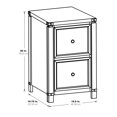 thumbnail image 4 of OSP Home Furnishings Baton Rouge 2 Drawer File Cabinet in Brushed Walnut Finish, 4 of 9