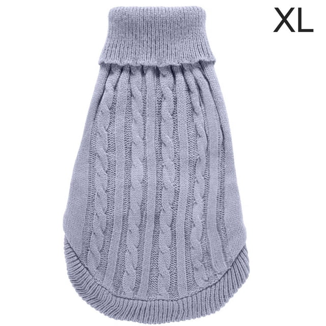 Methold Suéter de punto para mascotas, invierno cálido, mantenimiento de fibra acrílica, ropa interior y exterior para mascotas Ropa para mascotas Gris SG
