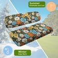 thumbnail image 6 of POLERO Vintage Hippie Floral Print Univesal Seat Covers for Golf Cart Ezgo Ordinary Seats, Breathable Cloth Fashion Appearance Golf Cart Accessories, No Need Detaching Armrests, 6 of 8