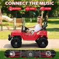 thumbnail image 5 of East doll 12V Ride on Toys for Toddlers, Electric Car for Kids, Kids Car with Remote Control, Bluetooth, Music, 3 Speeds for Kids Gifts, Red, 5 of 8