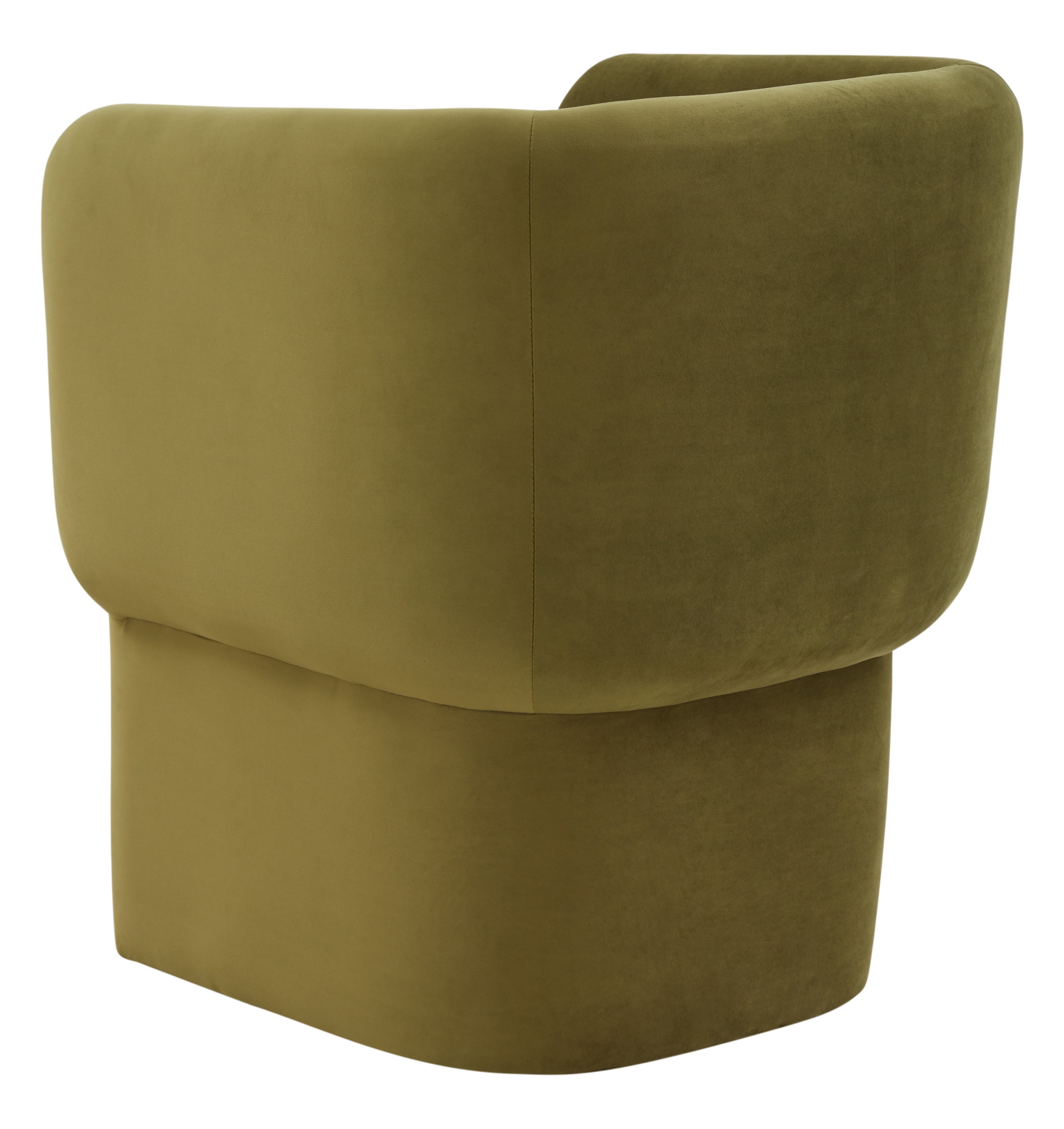SAFAVIEH Couture Wally Modern Velvet Solid Dining Chair , Olive Green
