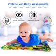 thumbnail image 2 of WELLXUNK Baby Water Mat, Inflatable Water Play Mat, for 3 6 9 Months Newborn Boys and Girls, Tummy Time Play Activity Playmats Leakproof BPA Free Water Mat Toy for Baby's Stimulation Growth, 2 of 7