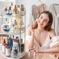 thumbnail image 2 of Rotating Makeup Organizer for Vanity 3 Tier, Bathroom Skincare Organizers Cosmetic Dresser Organizer Countertop Make Up Holder Rack Gift for Women Girls, 2 of 4