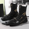thumbnail image 3 of [Combat Wrestling Sneakers] Men's and Women's Sneakers - Breathable High-Top Combat Wrestling Shoes - Boxing Shoes for Training, Competition, Outdoor Professional Anti-Slip Wear, 3 of 8