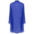 thumbnail image 2 of Alvivi Cardigans Kimono pour Femmes en Mousseline Transparente, Cache-Maillots Décontractés Amples à devant Ouvert, Boléro, Vêtement d'Extérieur, Bleu Royal, TG, 2 of 7