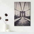 thumbnail image 3 of Idea4wall Modern Canvas Wall Art Brooklyn Bridge Canvas Prints for Home Wall Decor, 12"x18", 3 of 5