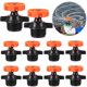 thumbnail image 4 of 10 Piezas 360 ​​grados Cabezas Rociador Giratorias Automáticas Boquilla Riego () Naranja, 4 of 9