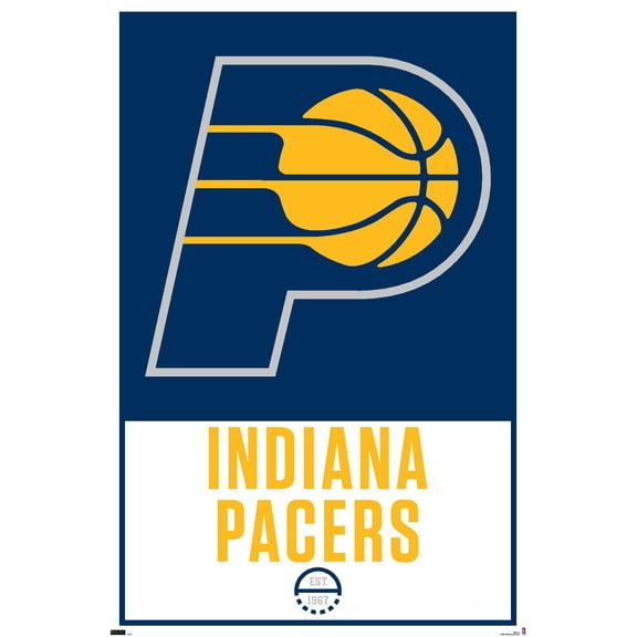NBA Indiana Pacers - Logo 21 Wall Poster, 22.375" x 34"