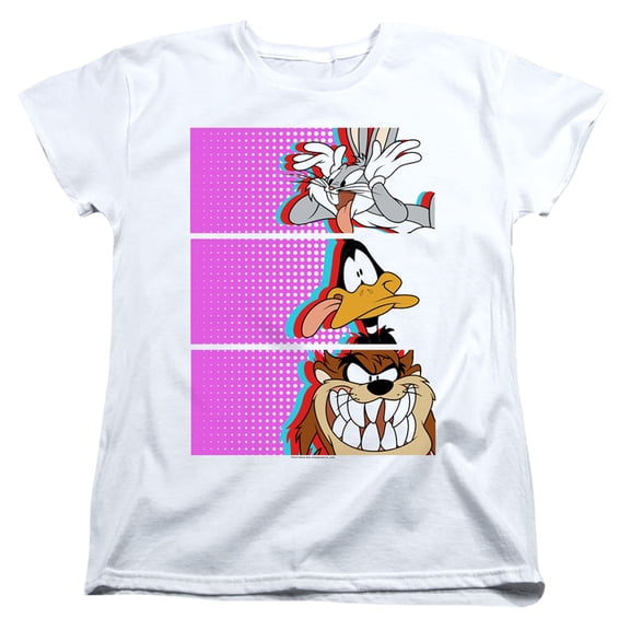 Looney Tunes Tiles Women's T-Shirt White