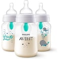 thumbnail image 1 of Set 3 Biberones Anticólicos Philips Avent Decorados Air Free 9oz, 1 of 5