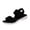 #2 Black, variant on Flip Flops With Arch Support For Women Shoes Casual Elastic Band Back Strap Fly Pineapple Womens Flip Flop Sandals,Beige Size 36