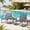 Gray, variant on Balcony Furniture Set, Gizoon 3-Piece Patio Furniture Set with Cool Textilene and Metal Frame for Porch/Bistro, Black