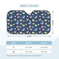 thumbnail image 3 of Bingfone Colorful Cartoon Shark Car Windshield Sunshade,Sun Foldable Sun Shield Sun Visor for Car - Small, 3 of 8